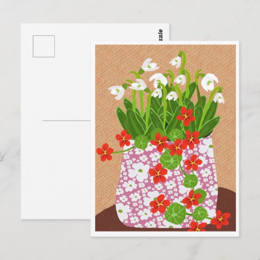 Snowdropはがき ポストカード (正面/裏面)