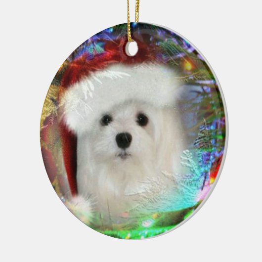 Snowdropマルタのクリスマスのオーナメント セラミックオーナメント (左)