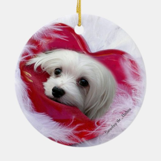 Snowdropマルタのクリスマスのオーナメント セラミックオーナメント (裏面)