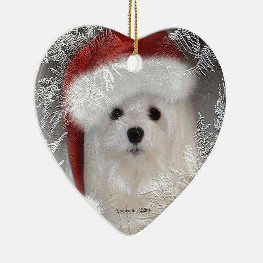 Snowdropマルタのクリスマスのオーナメント セラミックオーナメント (右)