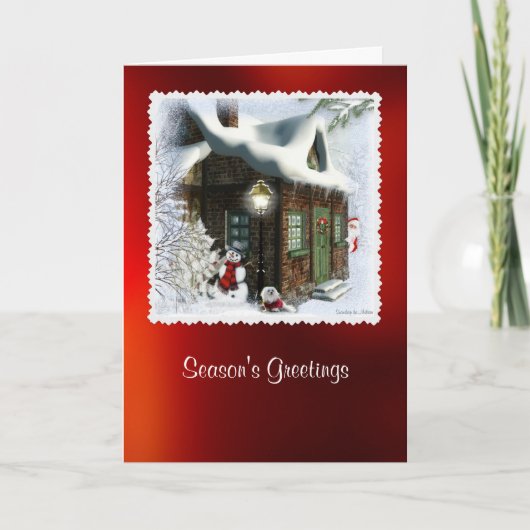 Snowdropマルタのクリスマスカード シーズンカード (正面)