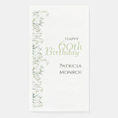 Snowdrop 60th Birthday Watercolor Botanical (正面)