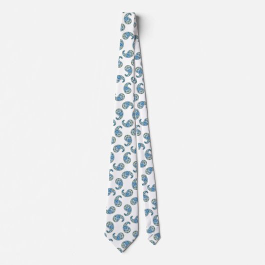 Snowdrop Paisley Pattern ネクタイ (正面)