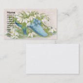 Snowdropsのビクトリア時代の人貿易カードの靴 名刺 (正面/裏面)