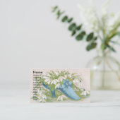 Snowdropsのビクトリア時代の人貿易カードの靴 名刺 (スタンド正面)