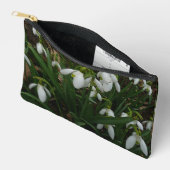 Snowdrops I (Galanthus)白い春の花 アクセサリーポーチ (見開き)