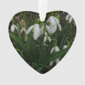 Snowdrops I (Galanthus)白い春の花 オーナメント (裏面)