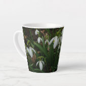 Snowdrops I (Galanthus)白い春の花 カフェラテマグ (左アングル)