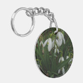 Snowdrops I (Galanthus)白い春の花 キーホルダー (正面左)