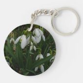 Snowdrops I (Galanthus)白い春の花 キーホルダー (裏面)