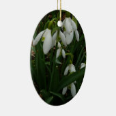 Snowdrops I (Galanthus)白い春の花 セラミックオーナメント (右)