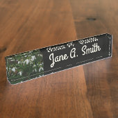 Snowdrops I (Galanthus)白い春の花 デスクネームプレート (側面)