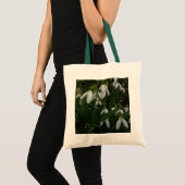 Snowdrops I (Galanthus)白い春の花 トートバッグ (正面(商品))