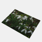 Snowdrops I (Galanthus)白い春の花 ドアマット (アングル)