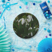 Snowdrops I (Galanthus)白い春の花 ペーパープレート (パーティー)