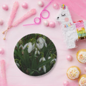 Snowdrops I (Galanthus)白い春の花 ペーパープレート (パーティー)