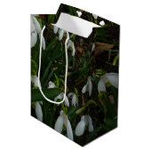 Snowdrops I (Galanthus)白い春の花 ミディアムペーパーバッグ (正面アングル)