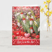 Snowdrops Romantic Valentine's Day Card カード (黄色い花)