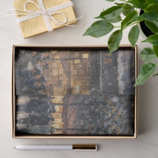 Snowfall at a Parisian Café 薄葉紙 (ギフト)