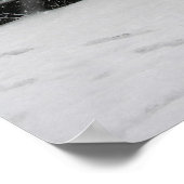 Snowfall in Montreal, Quebec ポスター (角)