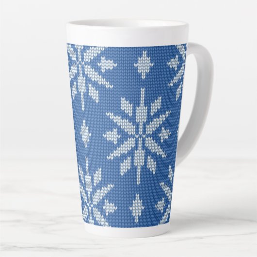 Snowfall Knit カフェラテマグ (右アングル)