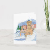 Snowfall Lagoon Holiday Card カード (正面)
