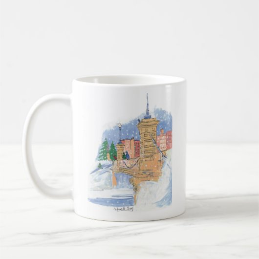 Snowfall Lagoon Mug コーヒーマグカップ (左)
