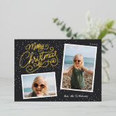 Snowfall Script 2 Photo Snapshot 箔シーズンカード (立ち正面)