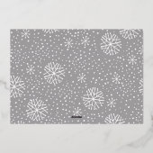 Snowfall Script 2 Photo Snapshot 箔シーズンカード (裏面)