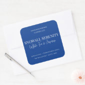 Snowfall Serenity White Tea & Jasmine Candle Label スクエアシール (封筒)