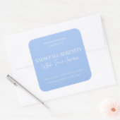 Snowfall Serenity White Tea & Jasmine Candle Label スクエアシール (封筒)