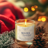 Snowfall Serenity White Tea & Jasmine Candle Label スクエアシール