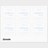 Snowfall Serenity White Tea & Jasmine Candle Label スクエアシール (シート)