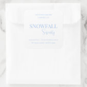Snowfall Serenity White Tea & Jasmine Candle Label スクエアシール (バッグ)