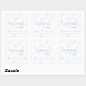 Snowfall Serenity White Tea & Jasmine Candle Label スクエアシール (シート)