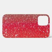 Snowfalls on colourful background vintageabstract, Case-Mate iPhoneケース (裏面 (横))