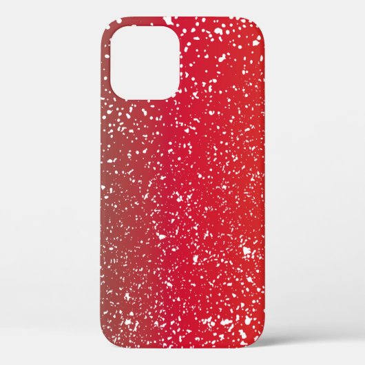 Snowfalls on colourful background vintageabstract, Case-Mate iPhoneケース (裏面)