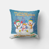 SnowFamily – クリスマス&新年 クッション (正面)