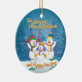 SnowFamily – クリスマス&新年 セラミックオーナメント (右)