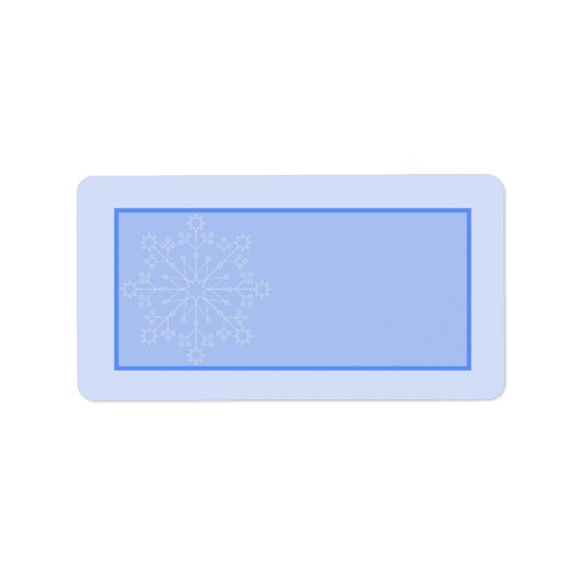 Snowflakeのメー結婚リングアドレス ラベル (正面)