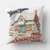 SnowFlakeキスの小装飾用クッション クッション (裏面)