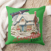 SnowFlakeキス小装飾用クッション クッション (ブランケット)