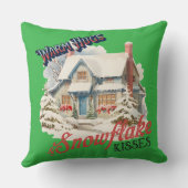 SnowFlakeキス小装飾用クッション クッション (裏面)