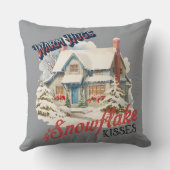 SnowFlakeキス小装飾用クッション クッション (裏面)