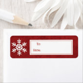 SnowFlakeクリスマスギフトステッカー ラベル (インサイチュ)