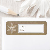 SnowFlakeクリスマスギフトステッカーII ラベル (インサイチュ)