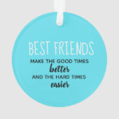 Snowflake 最高の Friendsの写真 オーナメント (裏面)