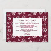 Snowflake 縁ど Photo Card with Holiday Letter シーズンカード