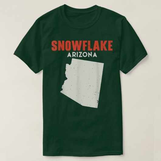 Snowflake Arizona USA State America Travel Arizoni Tシャツ (デザイン正面)
