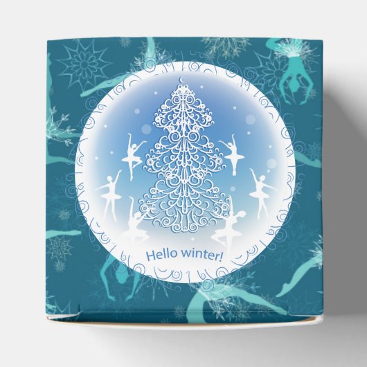 Snowflake Ballet Favor Box フェイバーボックス (上部)